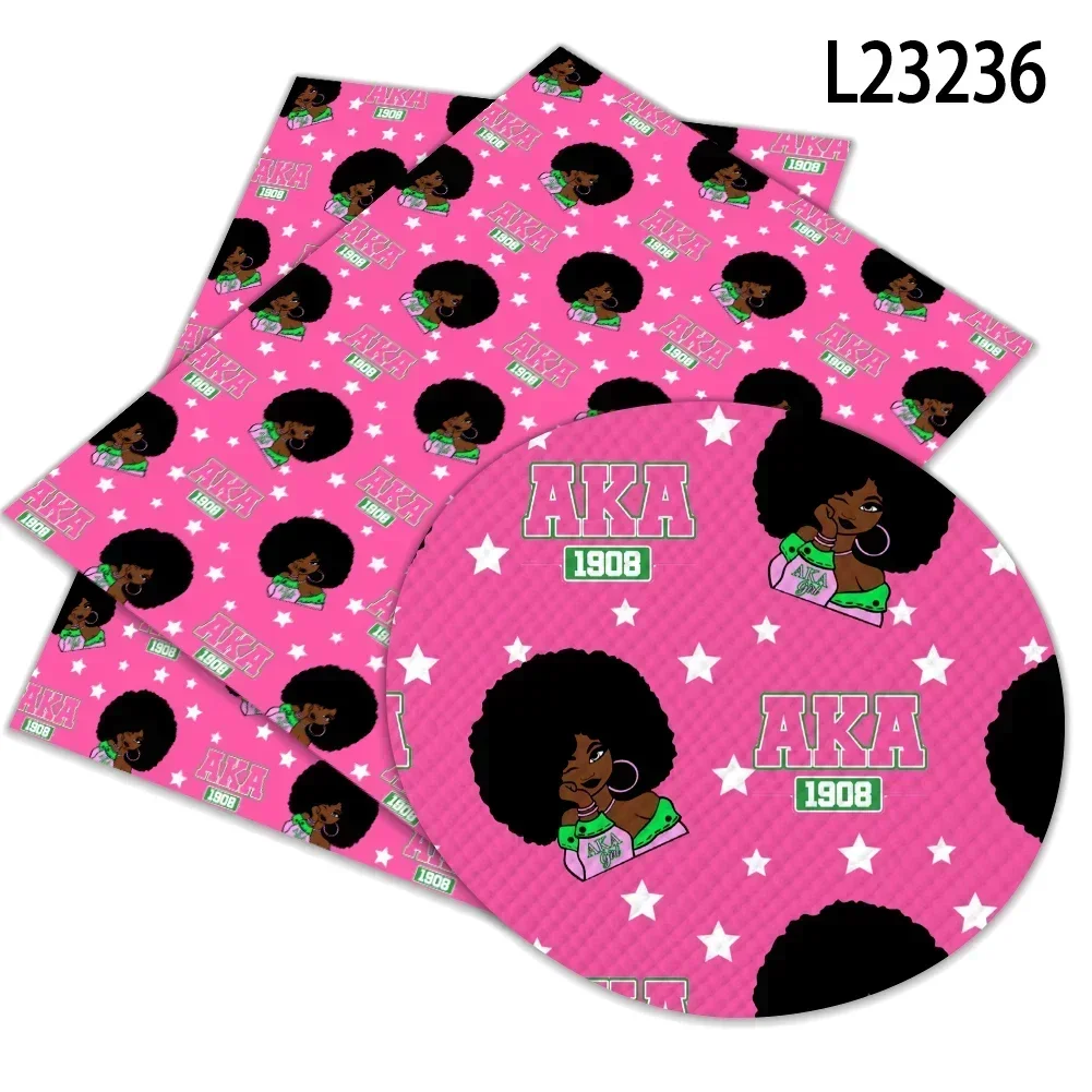 Лидер продаж 30*22 см лист Alpha Kappa женское общество узор с принтом искусственная