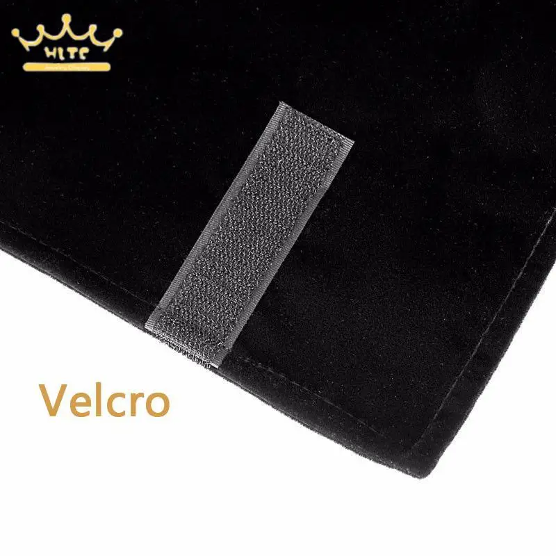 Jewelry Roll Bag for Travel Portable Carring Case Velvet Organizer Multi Functional Necklace Storage Box Foldable Metal Corner