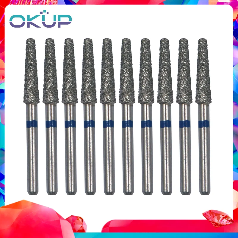 

Dental FG Diamond Burs Drills High Speed Handpiece Polishing Tip Abrade Crown Diamond for Teeth Whitening Dentist Burs 10pcs/box