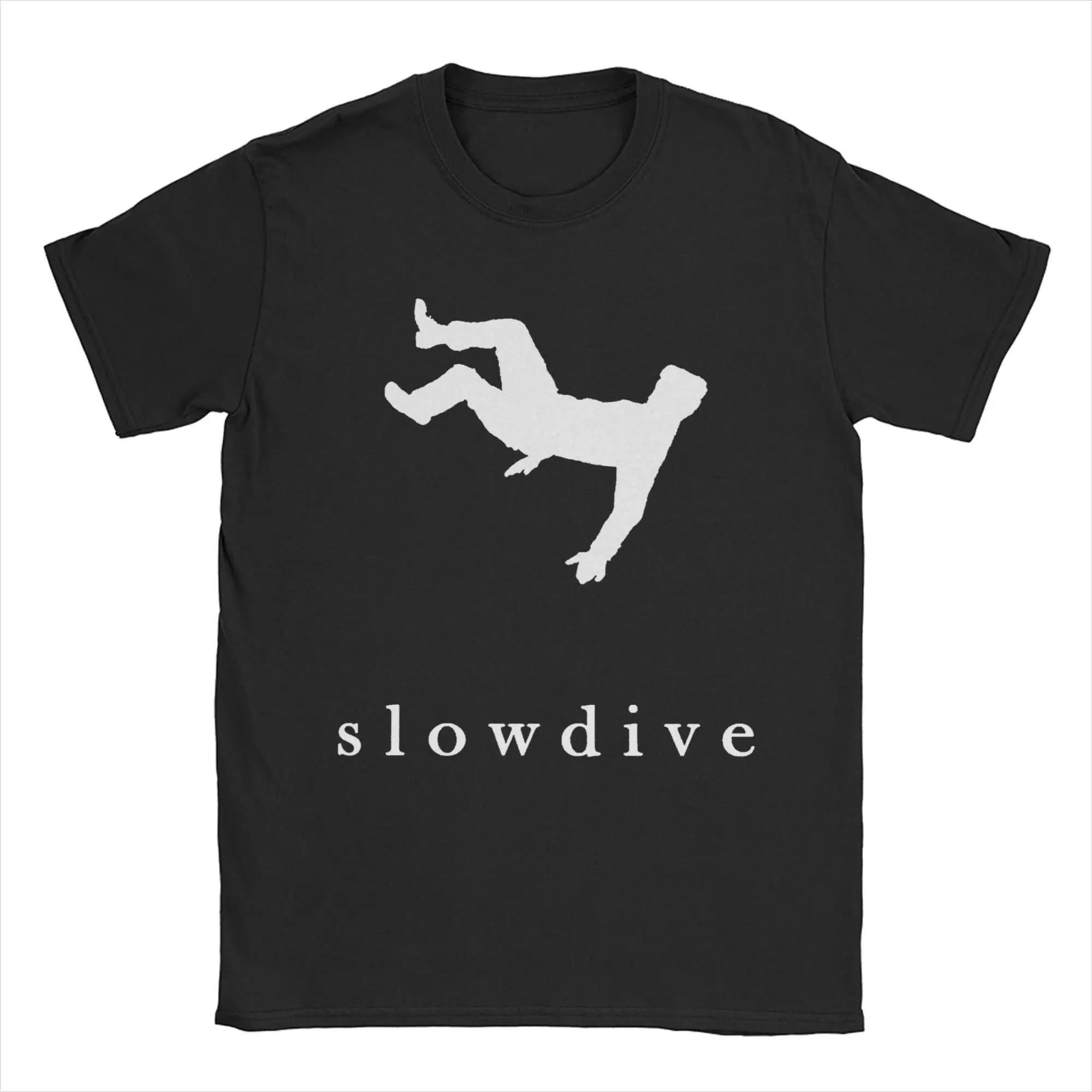 Мужская футболка Slowdive Falling крутая из 100% хлопка с круглым вырезом и короткими