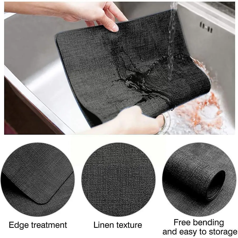 

Washable PVC Stain Resistant Placemat Bowl Mat Faux Table Leather Dining Coaster Non-Slip Decoration K2N2