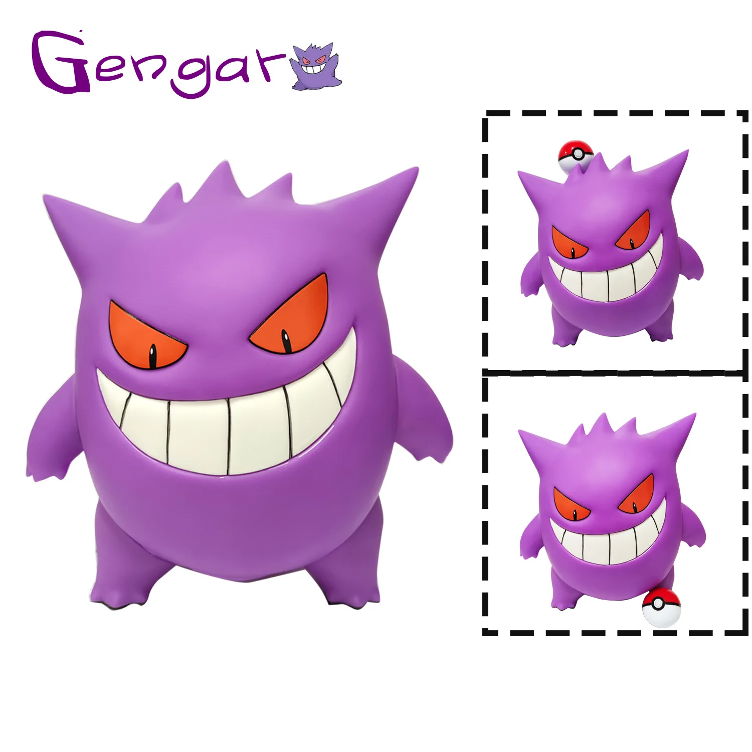 

1:1 Anime Pokemon Gengar Ectoplasma Action Figure 34cm Large Decoration Ornament Statue Collectible Model Figurine Toy Gift