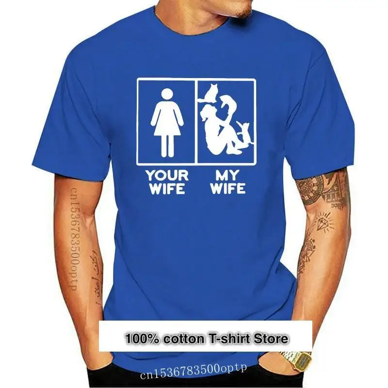 

Camiseta с принтом 3xl для мужчин, одежда с изображением моей жены и вашей жены, юмор, algodón, regular, nueva