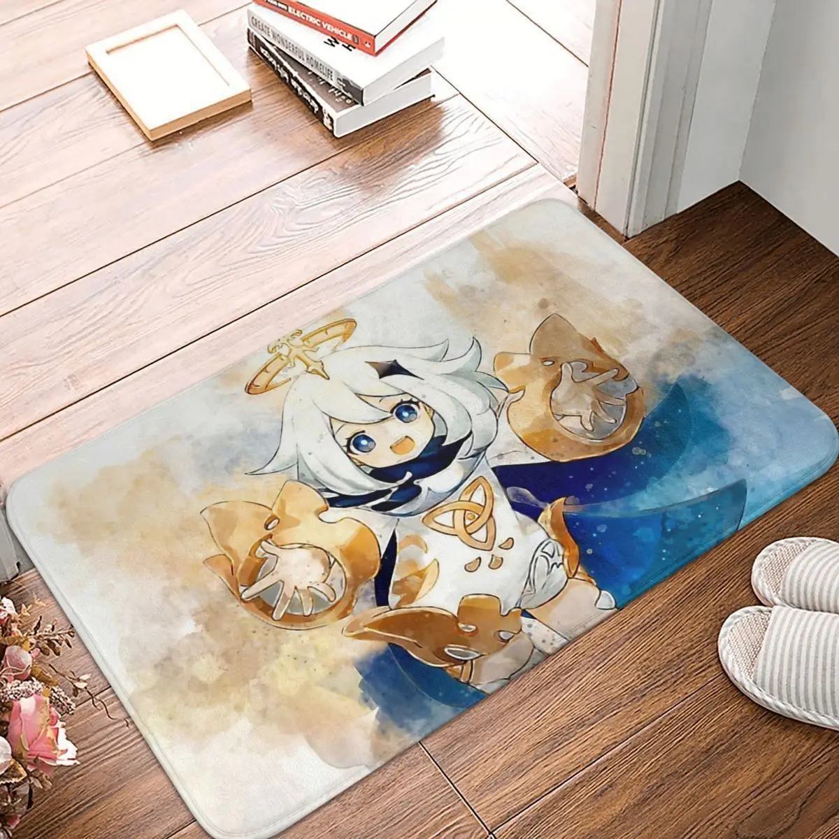 

Genshin Impact New Characters Events And Areas Are Provided For You To Explore Kitchen Non-Slip Carpet Paimon Living Room Mat