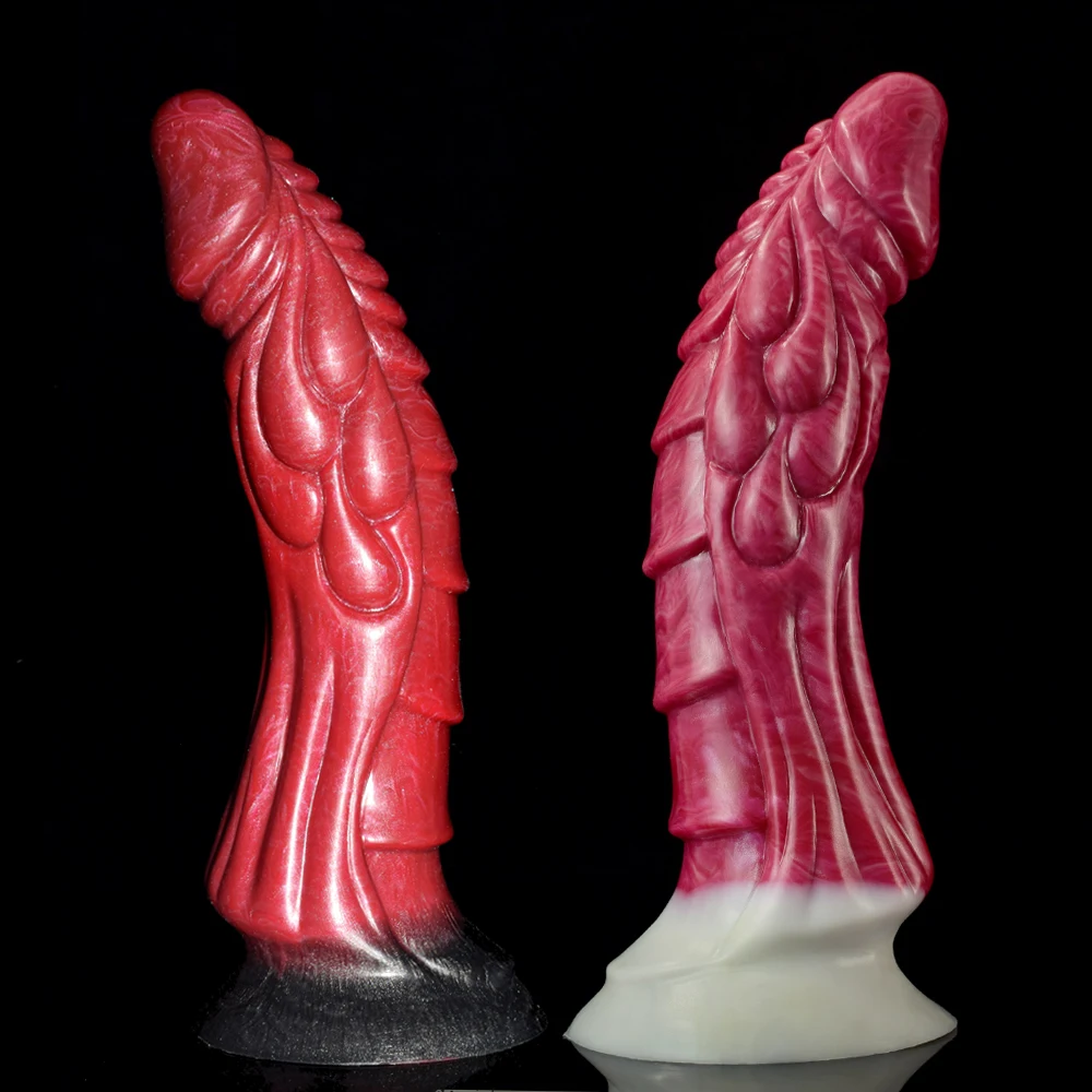 QKKQ Silicone Animal Monster Dildo with Suction Cup Fake Penis Female Masturbator Soft Sex Toys For Woman Lesbian Strapon Dildos