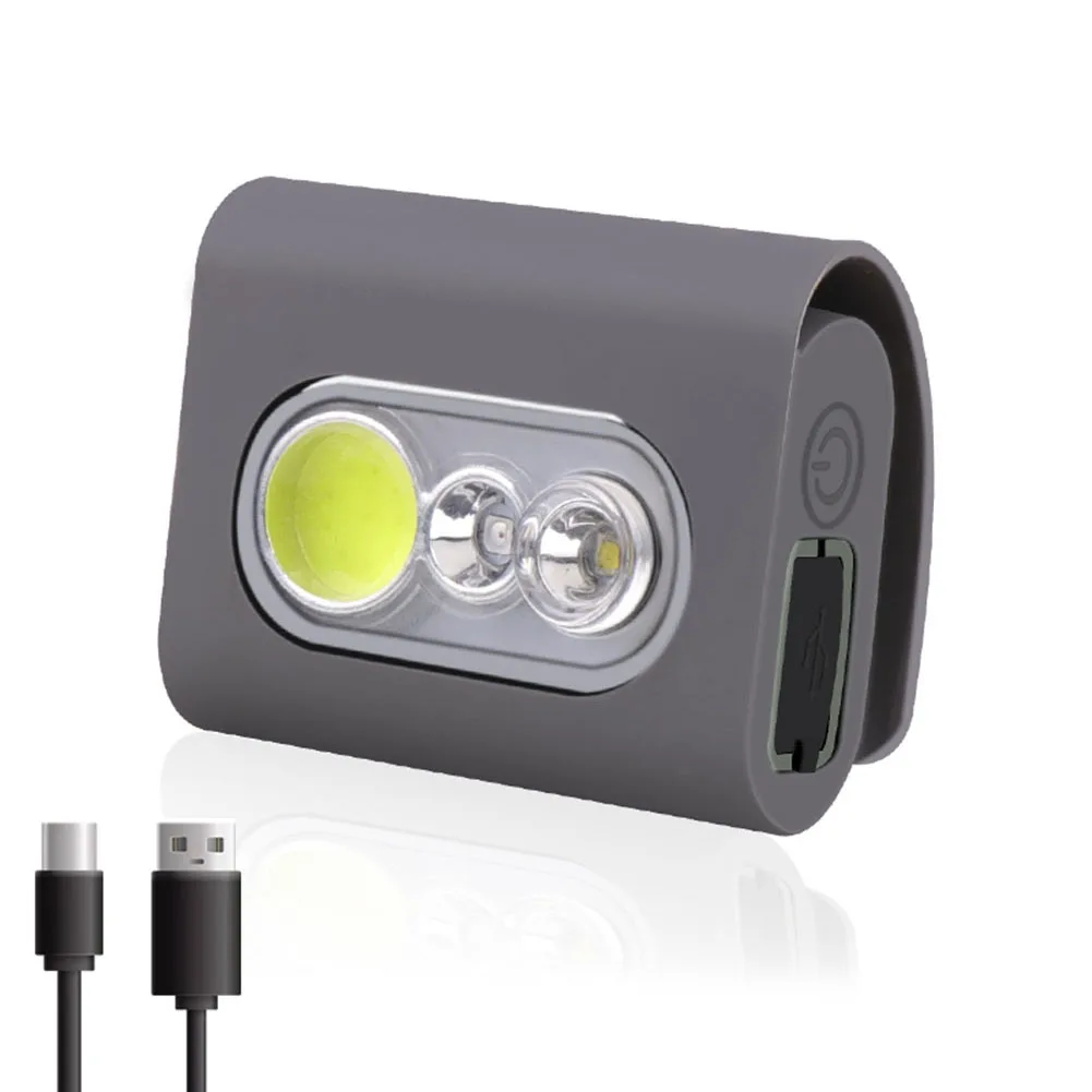 

Portable Type-C Rechargeable XPG+COB LED Running Clip Light Waterproof 5 Modes 400lm Outdoor Cycling Safety Night Flashlight