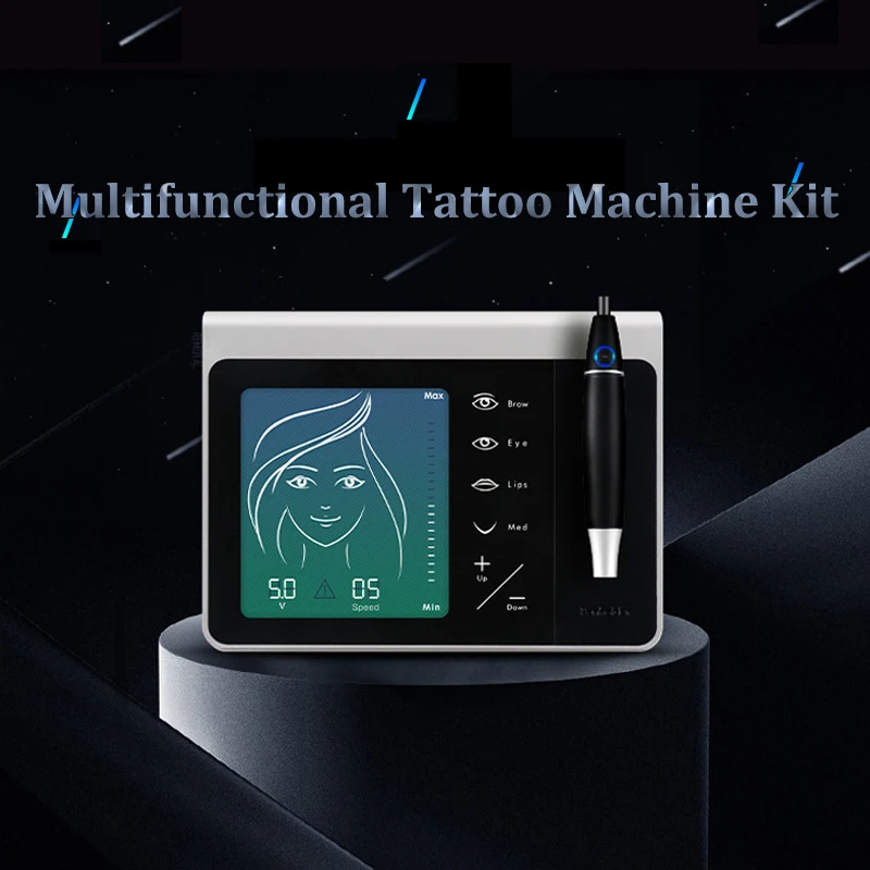 Touch Screen Multifunctional Microblading Pen Tattoo Machine Kit Eyebrow Permanent Makeup Beauty Device Tattoo Gun Control Sets