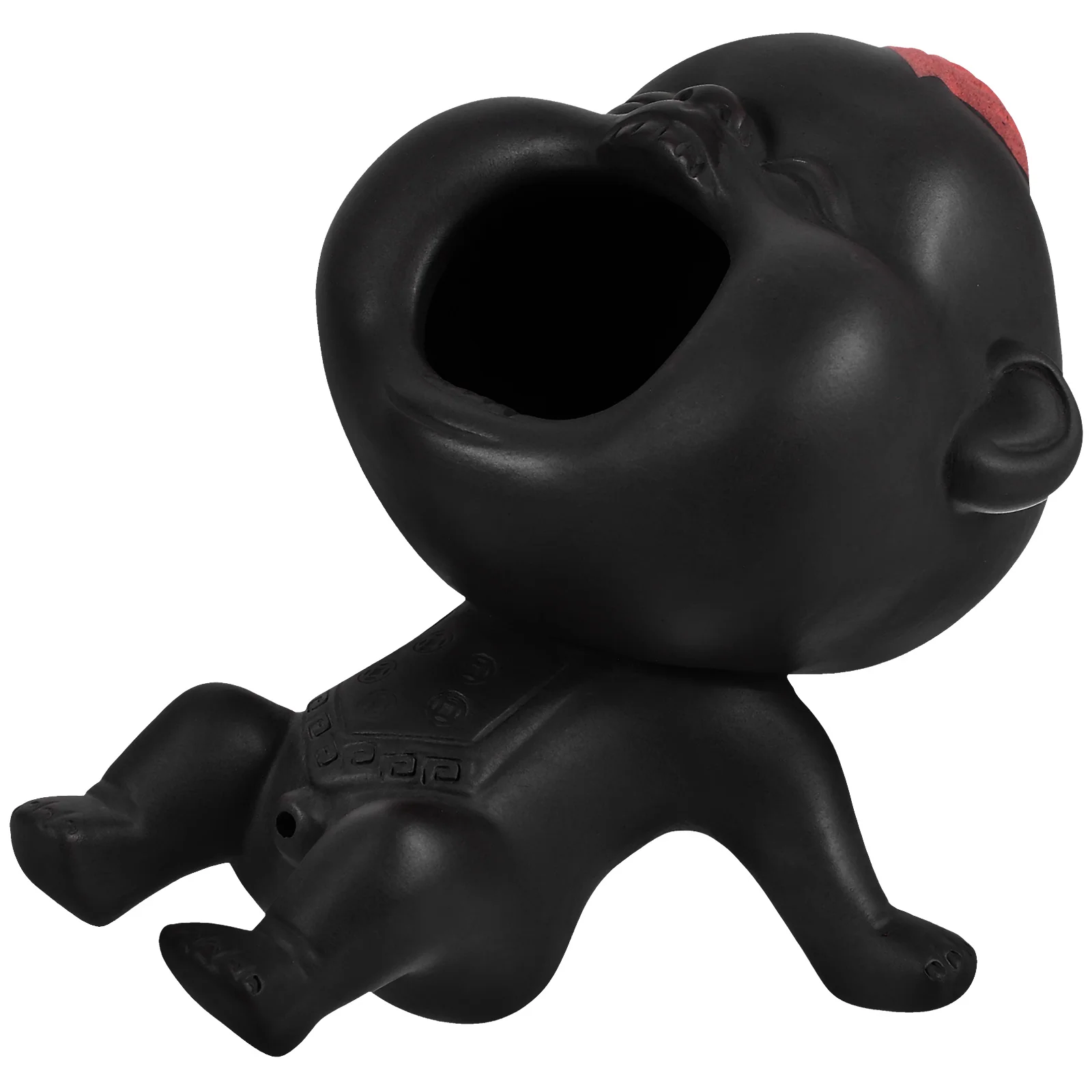 

Ceramic Teapot Sculpture Desktop Baby Figure Pet Decorate Retro Statue Modeling Ornament Ceramics