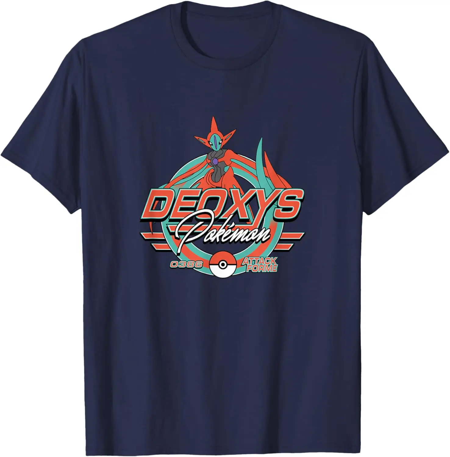 Фото Модная повседневная забавная футболка Deoxys Attack Forme RetroTee S-6XL №2