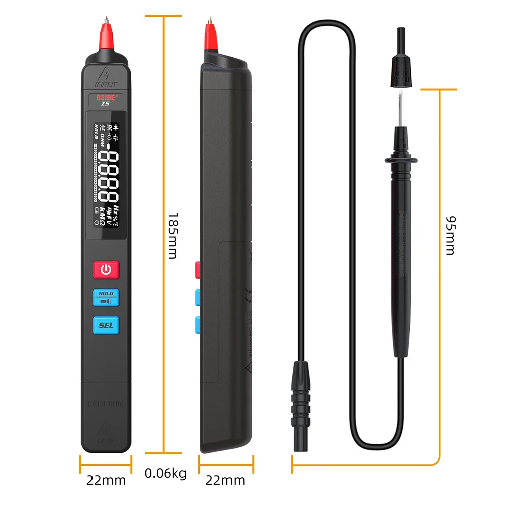 

Тестер для BSIDE Brand Smart Pen мультиметр портативный мультиметр 1,9 дюймов