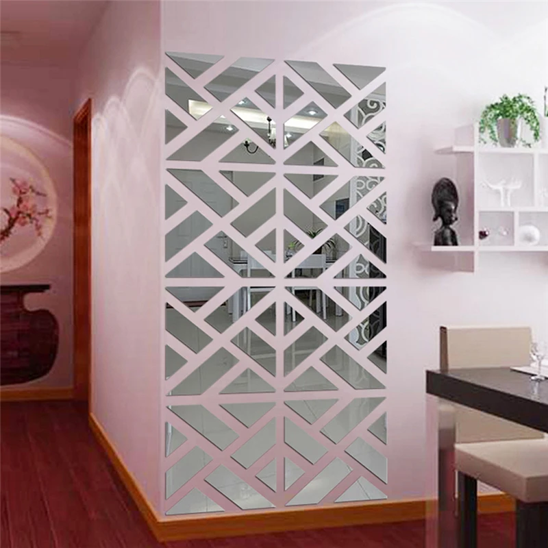 

New DIY Mirror Wall Sticker Aesthetic Room Decor Stickers Decal Bedroom Bathroom Home Decor Treandy Mirror Wall Stickers
