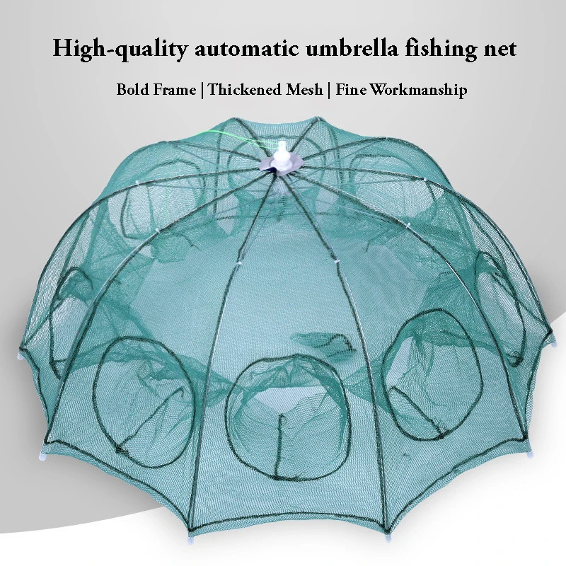 

Folding Portable Fishing Net 4-24 Holes Hexagon Network Casting Net Crayfish Shrimp Catcher Tank Trap Cage Mesh Fishing Artifact