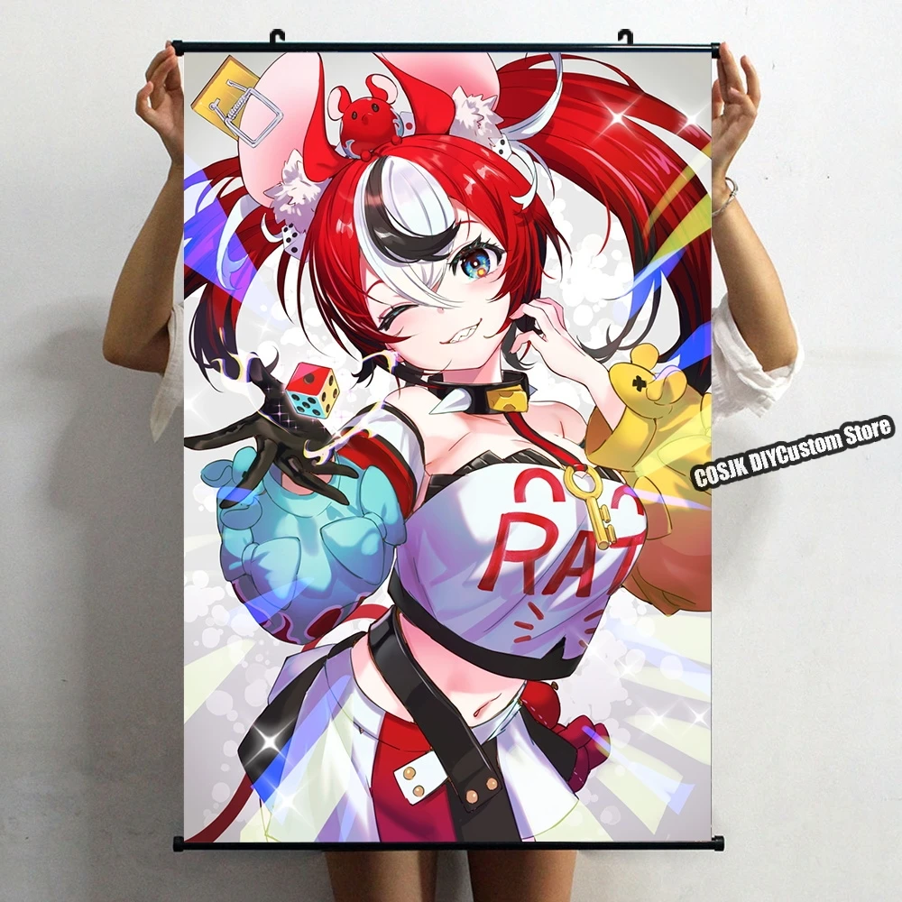 

Новый аниме Vtuber Hololive Nanashi Mumei Hakos Baelz постер настенный свиток домашний декор для гостиной Декор роспись коллекционное искусство