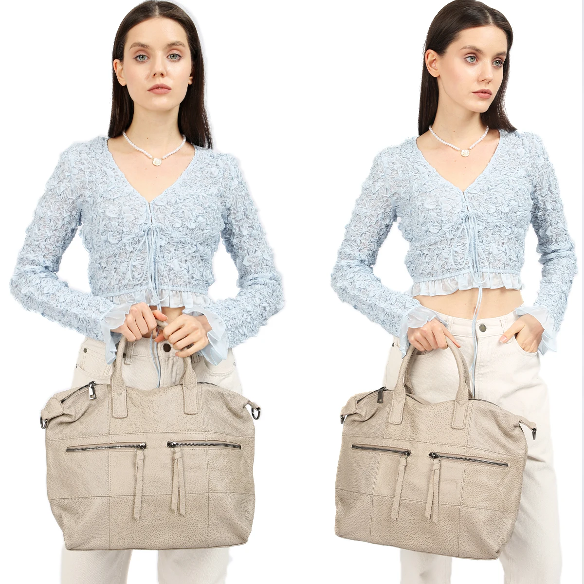 Роскошная винтажная кожаная сумка SC с ручками сверху для женщин мягкая текстура