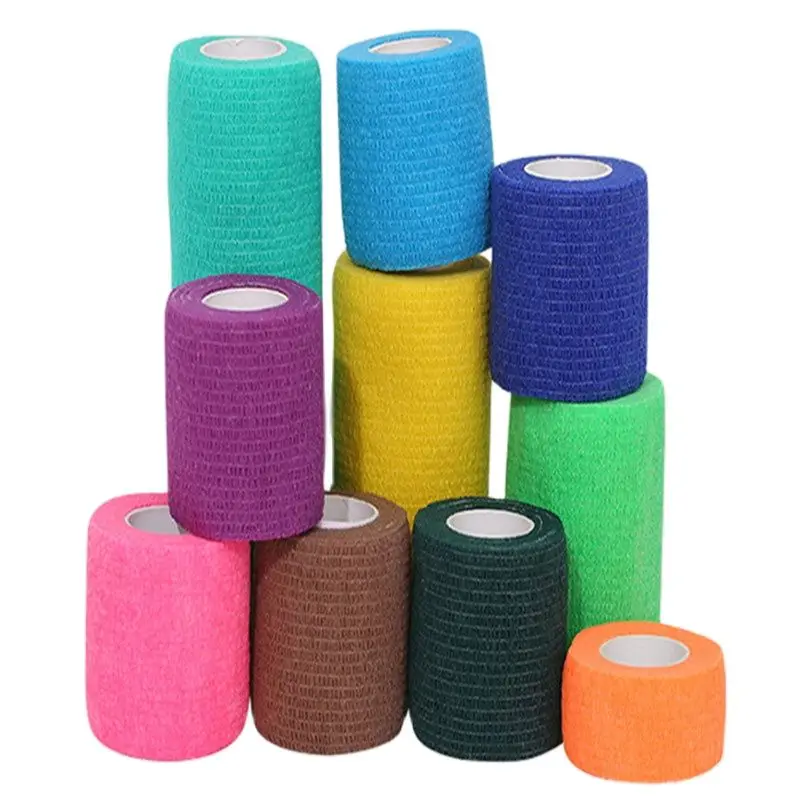 

4.5m Colorful Sport Self-adhesive Elastic bBandage Wrist Support Bandage Non-woven For Finger Knee Ankle Palm Shoulder
