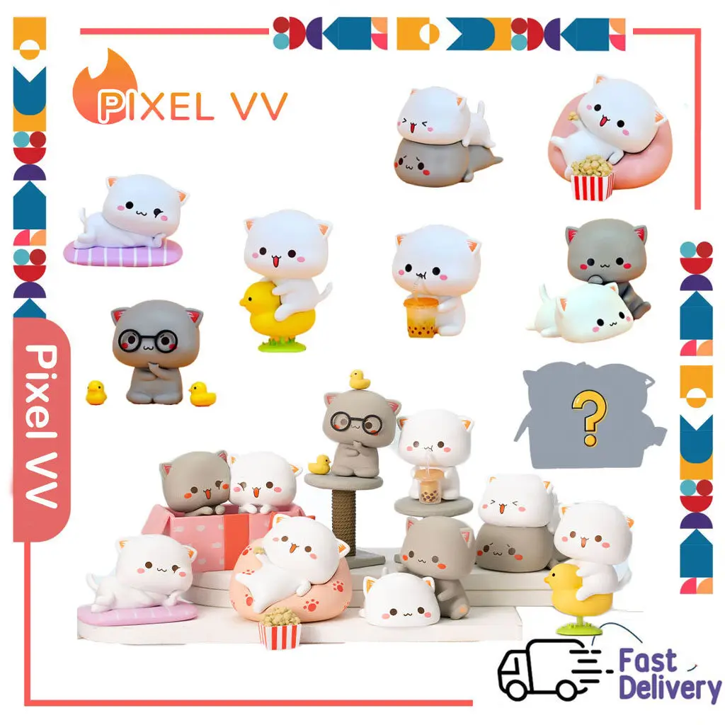 

Mitao Cat 2 Season Lucky Cat Cheap Cute Cat Blind Box Toys Blind Bag Cartoon Figure Doll Home Decoration