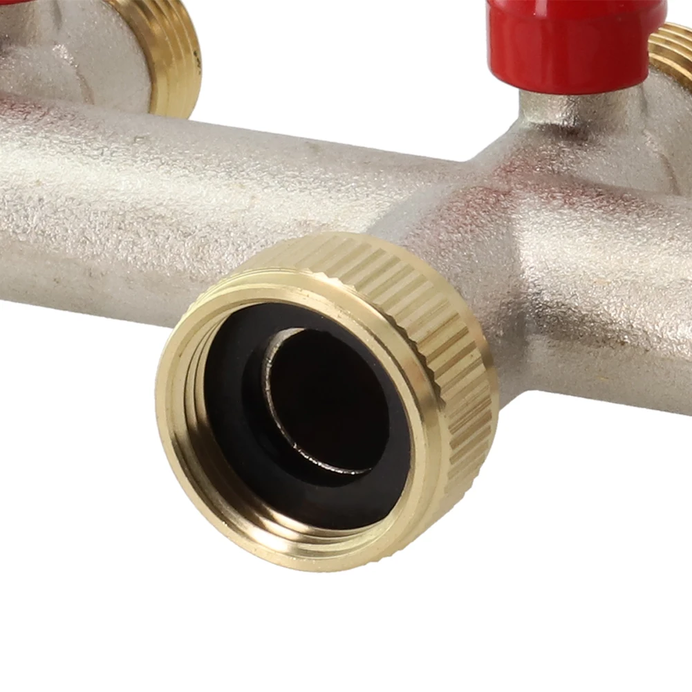 

Durable 3/4 Water Distributor Brass Hose Connector – 3 way Faucet Distributor for Efficient Irrigation in Lawn & Garden