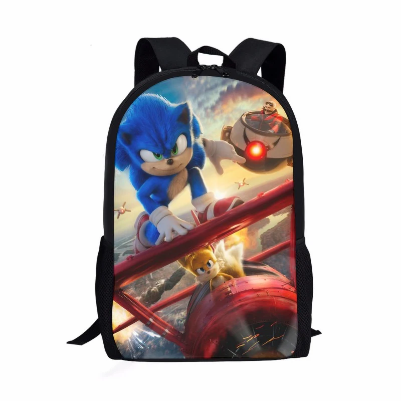 

Sonic Print Teen Boy Kids Cartoon Backpack Large Capacity School Bag Kids Mochila Infantil Free Shipping