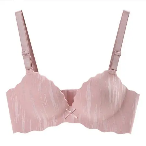 Seamless one-piece underwear women's small breasts gather no steel ring to receive auxiliary breasts thickened girls bra bra