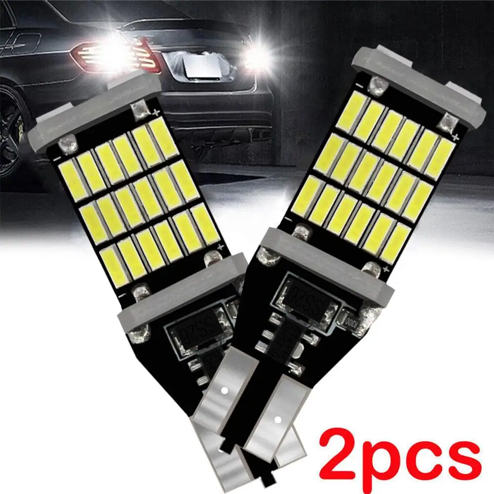 2 шт. светодиодные лампы T15 W16w 921 912 Smd 4014 лм