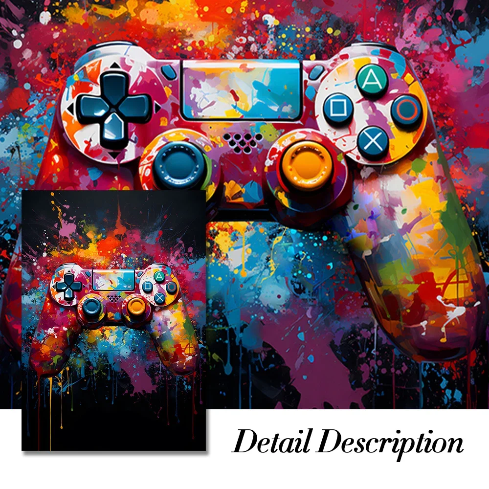 Цветные неоновые настенные плакаты в стиле киберпанк 80-х 90-х годов игровой