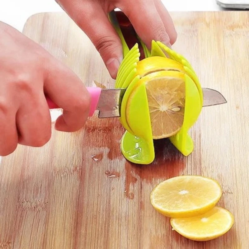 Kitchen Tools Lemon Tomato Slicer Egg Circular Multifunctional Food Clip Accessories Gadgets Dining Bar Home |