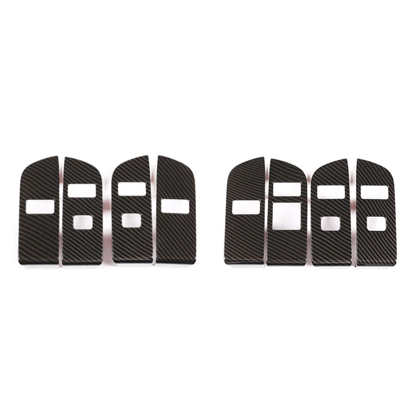 

Автомобильная Дверная панель из углеродного волокна для Land Rover Discovery 5 2019 2020, крышка замка безопасности детей, аксессуары для отделки рамы
