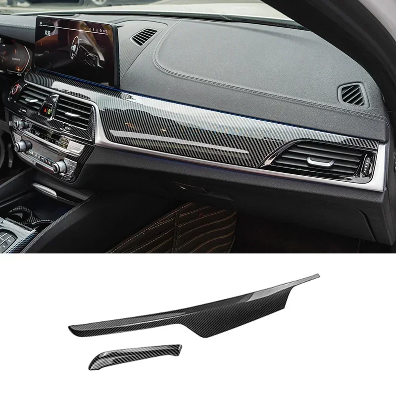 

Для BMW 5 серии G30 G38 2018-2023 углеродное волокно, центральная консоль, панель приборной панели, накладка, наклейки, аксессуары для внутренней тюнинга