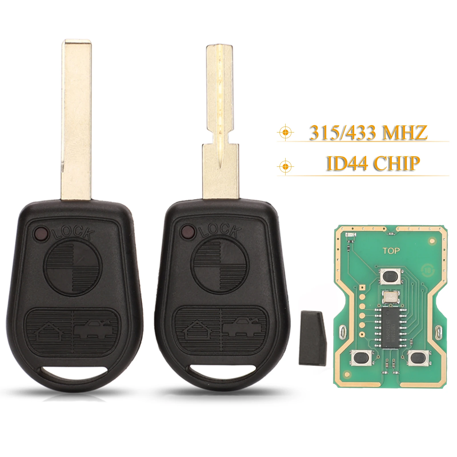 

Jingyuqin, 3 кнопки, телефон 315 МГц, ID44 PCF7935, чип для BMW Z3 E31 E32 E34 E36 E38 E39 E46 Z3i HU58/HU92