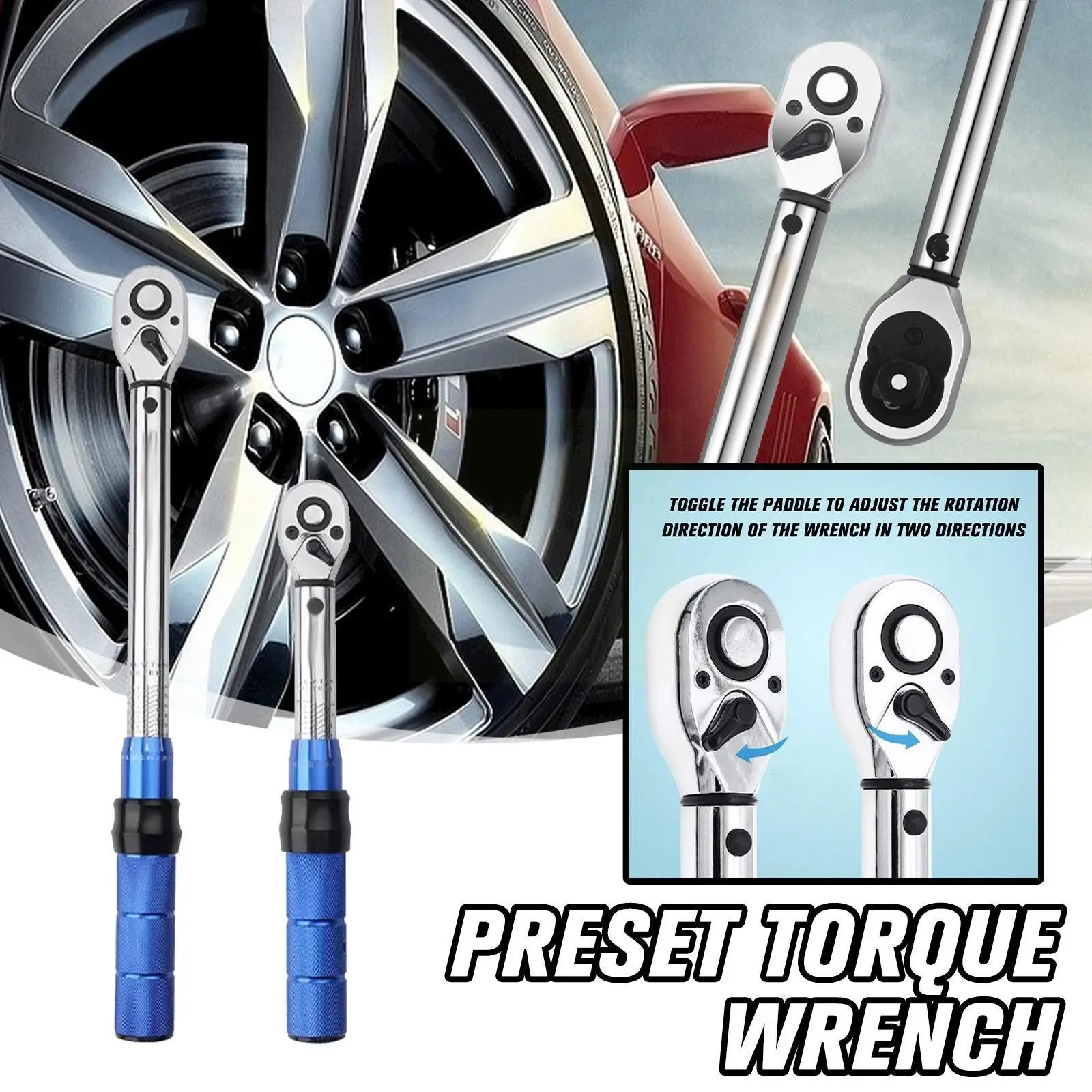 

Mini Torque Wrench 1/4 Inch Torque Range 10-60Nm, 5-25Nm Hand 3/8 Bike, Car, 4%, High-accuracy Square Tools Drive Repair P9M5