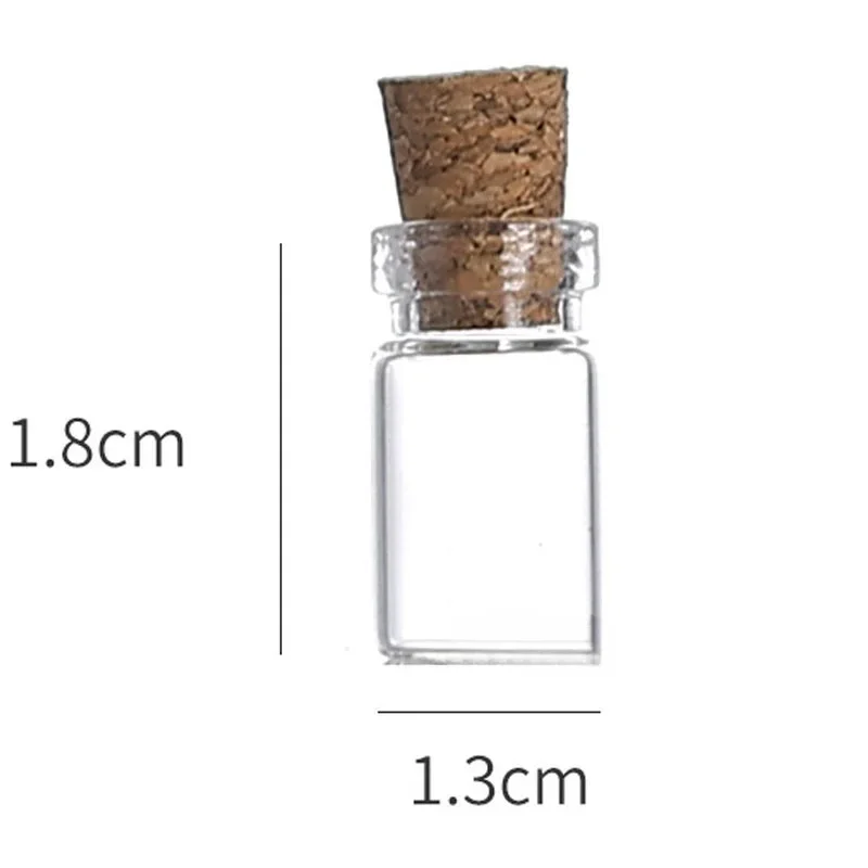 

5/100PCS MIni Glass Bottles with Cork Stoppers DIY Decoration Mini Glass Vials Cork Message Glass Vial Wishing Bottles Wholesale