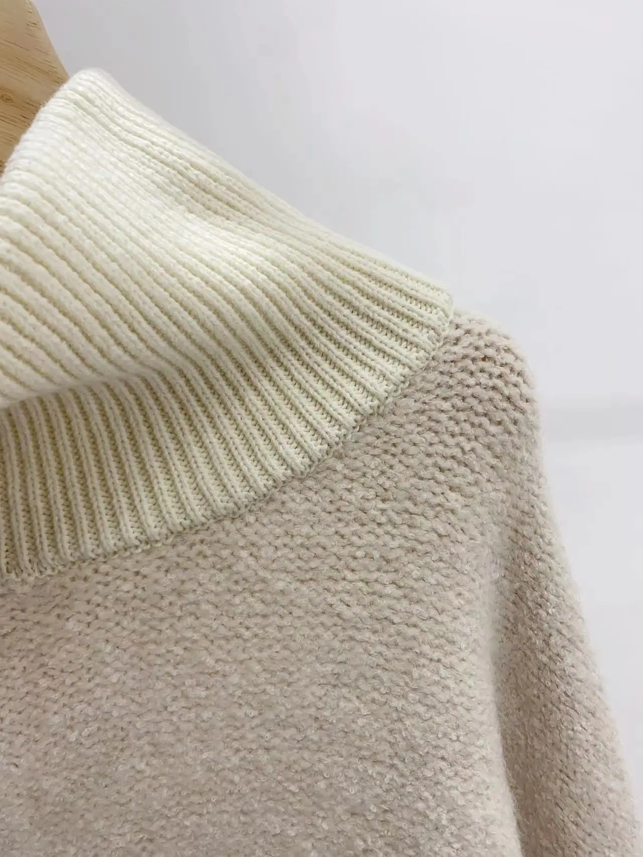 

Half Zipper Sweater Women Pullover Turn-down Collar Simple Casual Long Sleeve Ladies Knit Top 2022 New Autumn Winter