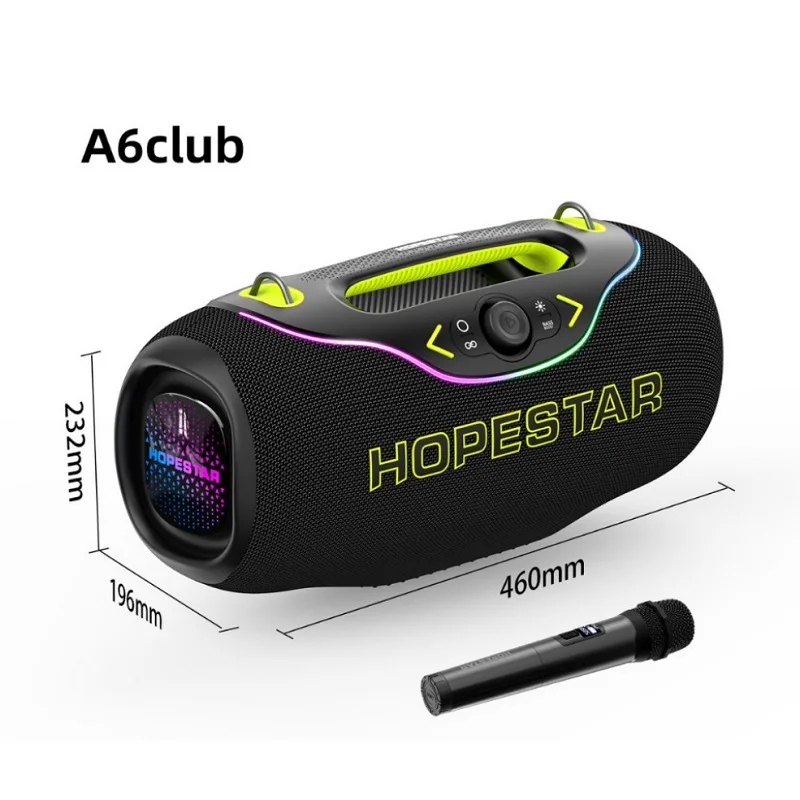 Портативная колонка Hopestar A6club High Power 200W с защитой от воды IPX5, перезаряжаемая, для дома и улицы (art.: 3920dc4a777cd) - 3920dc4a777cd