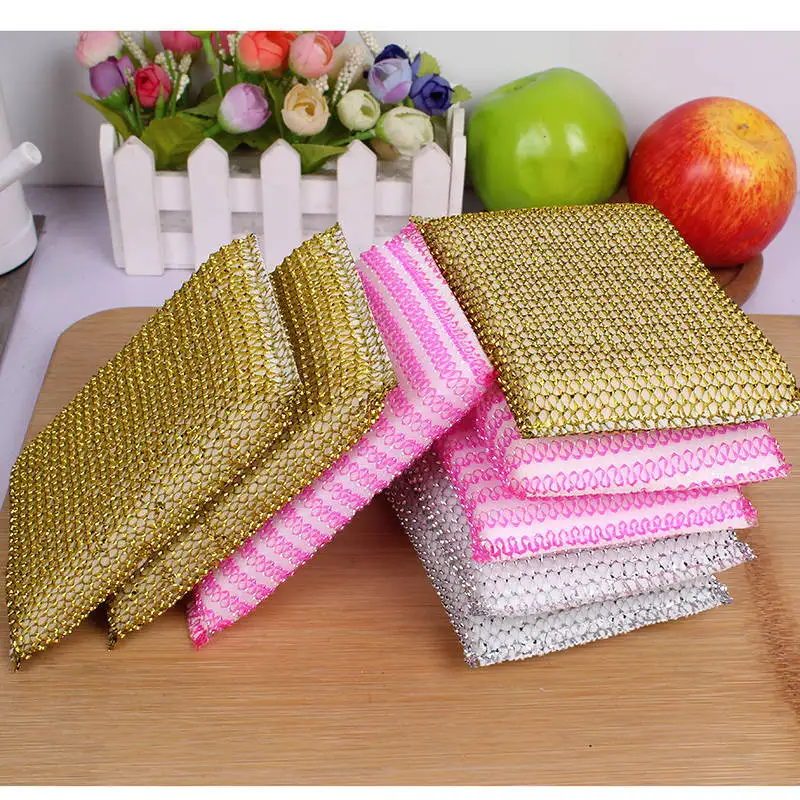 

Thickened Non-stick Oil Kitchen Household Filigree Cleaning Cloth Sponge Wipe Dish Washing Pan Washing Dish Cloth