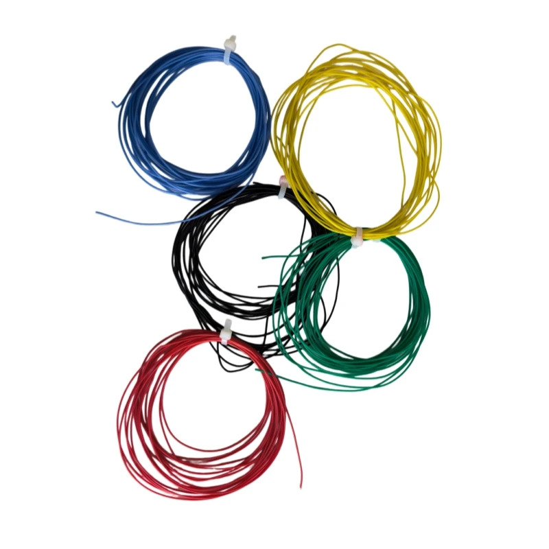 Силиконовый провод 1М5М, 28, 26, 24, 22, 20, 18 AWG, ультрамягкий, высокотемпературный, гибкий, медный (art.: 3920da367a564) - 3920da367a564