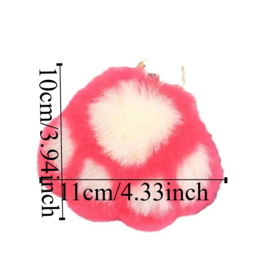 Мягкая игрушка кошачья лапа меховой брелок пушистая кукла помпон кавайная