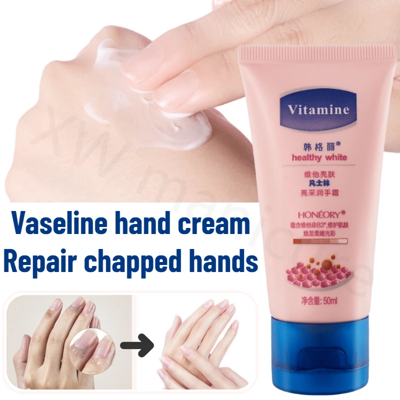 

50ML Vaseline Hand Cream Moisturizing Repair Anti-wrinkle Anti-crack Repair Hands Soften Skin Whitening Hand Cream for Women