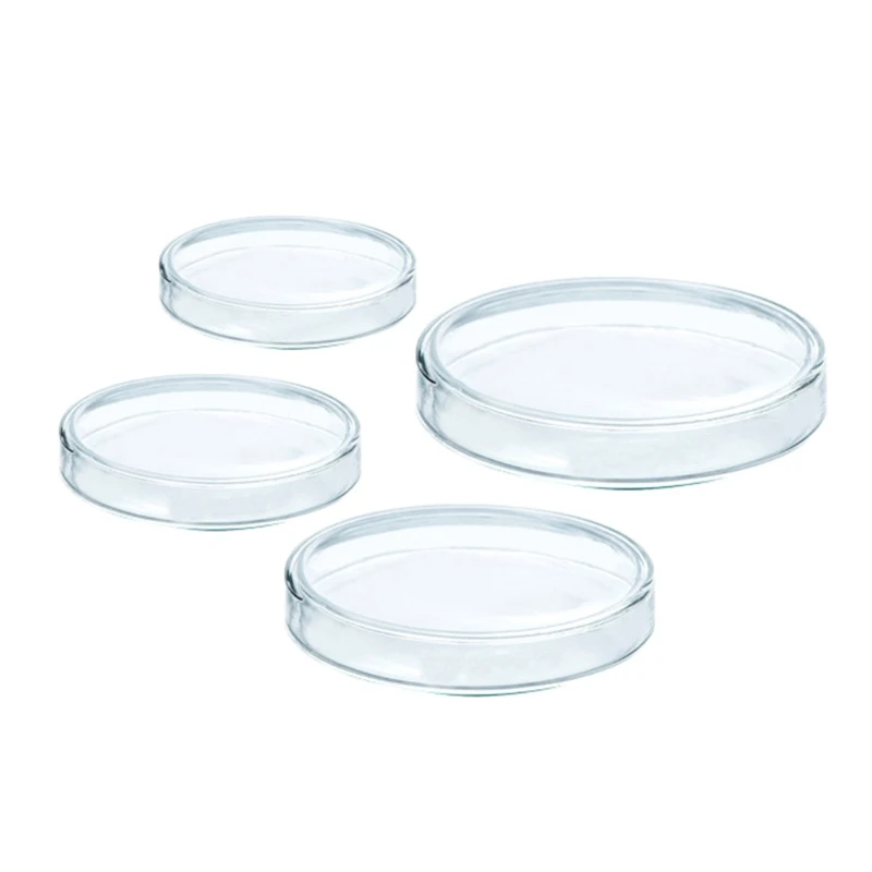 

10Pcs Heat-Resistant Glass Culture Dishes for Cell Biology 60mm 75mm 90mm 100mm