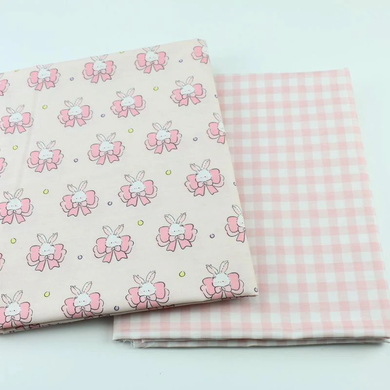 Хлопковая ткань с бантом в виде кролика окрашенная пряжа Chaoyangge одежда для кукол