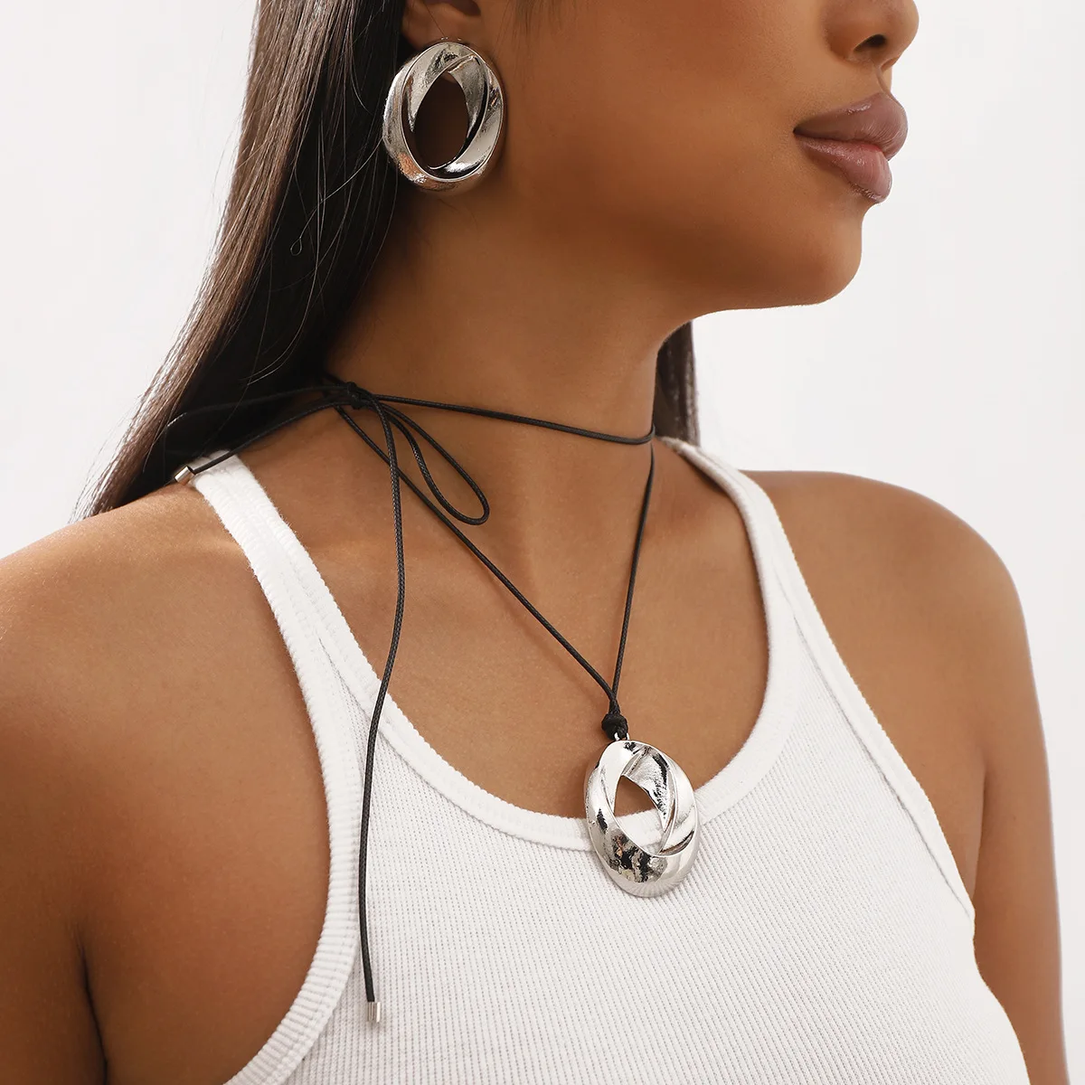 Винтажные металлические круглые серьги с вырезом ZA милые и крутые регулируемые