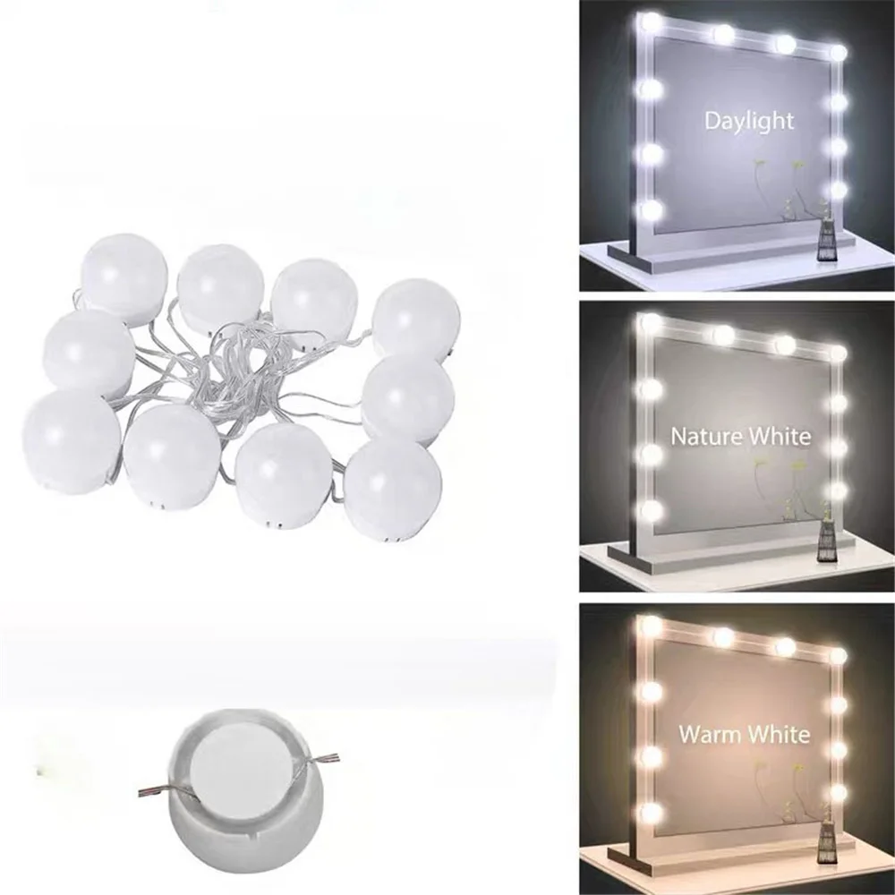 3000K-7000K многоцветная Лампа для макияжа с регулируемой температурой голливудское