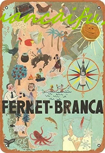 Jager Fernet-Branca ретро металлический декор настенная табличка винтажная жестяная