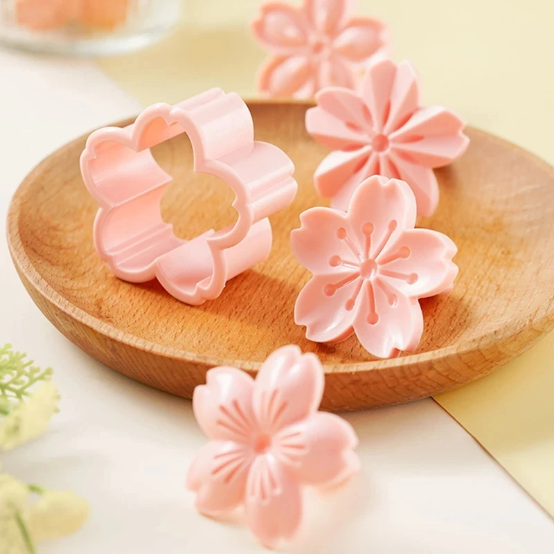 

5pcs/lot 3D Cherry Blossom Cookie Cutter Sakura Flower Biscuit Cutter Mold DIY Fondant Cake Mould Kitchen Baking Pastry Bakeware