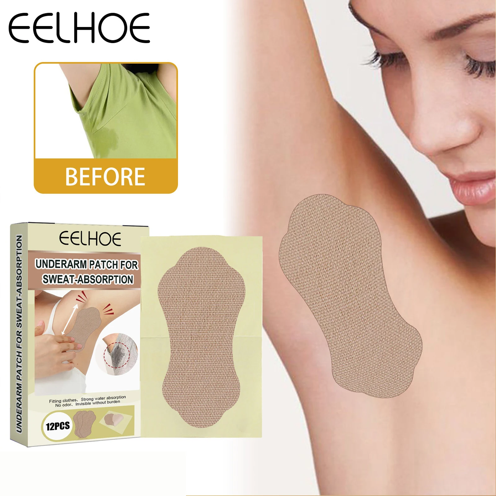 

12 шт./набор, антиперспирант для подмышек и платьев