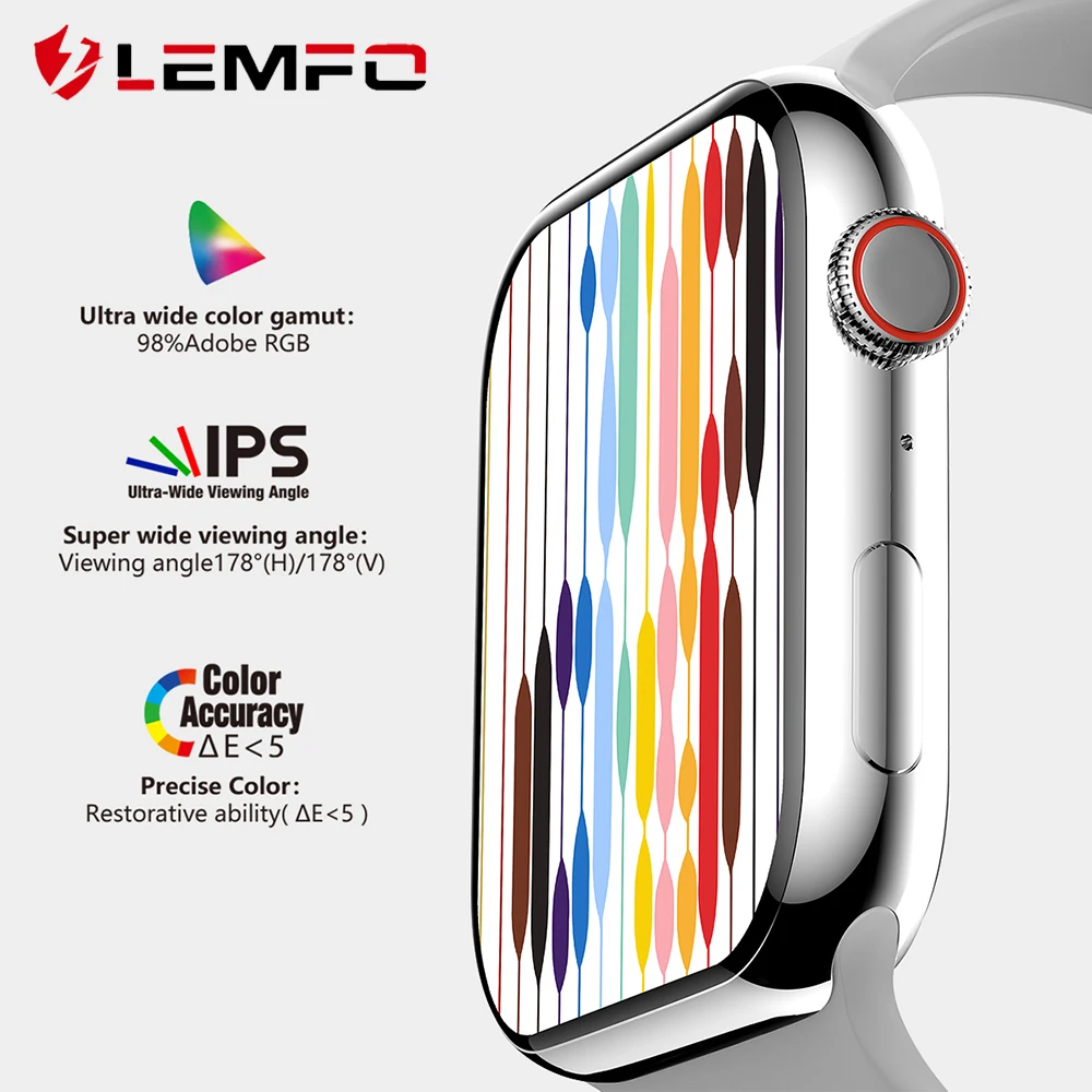 LEMFO DM10 Smart Watch Men Women Series 7 Smartwatch Bluetooth Call Custom Dials 2.09 Inch 480*546 Resolution pk IWO 14 W27 PRO