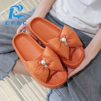 new bow slippers outdoor fashion luxurious crystal beach bling shoes womens indoor sexy shoes slippers ladies slides for women