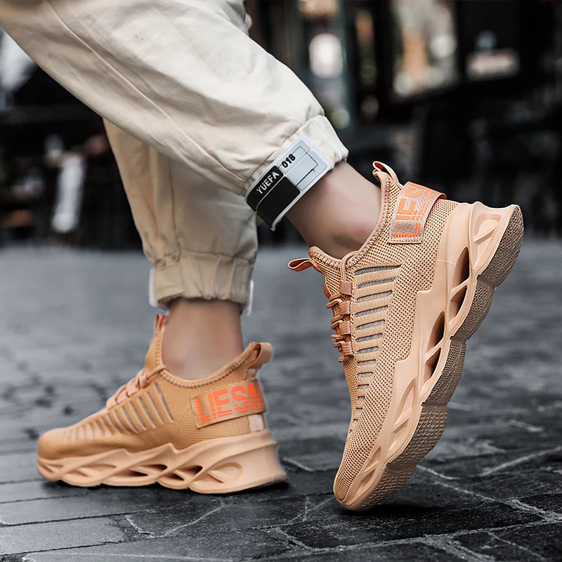 Men Fashion Running Shoes Outdoor Sport Breathable Basketball Comfortable Shock-absorbing Non-slip Casual Gym Mens Sneakers