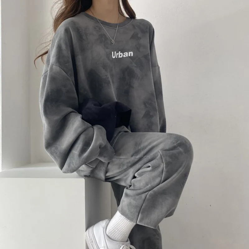 

2023 Spring Winter Women's Pant Sets Plus Size Velvet Women Tracksuit 2 Pieces Set Outfit Trouser Sports Suit New Matching Sets