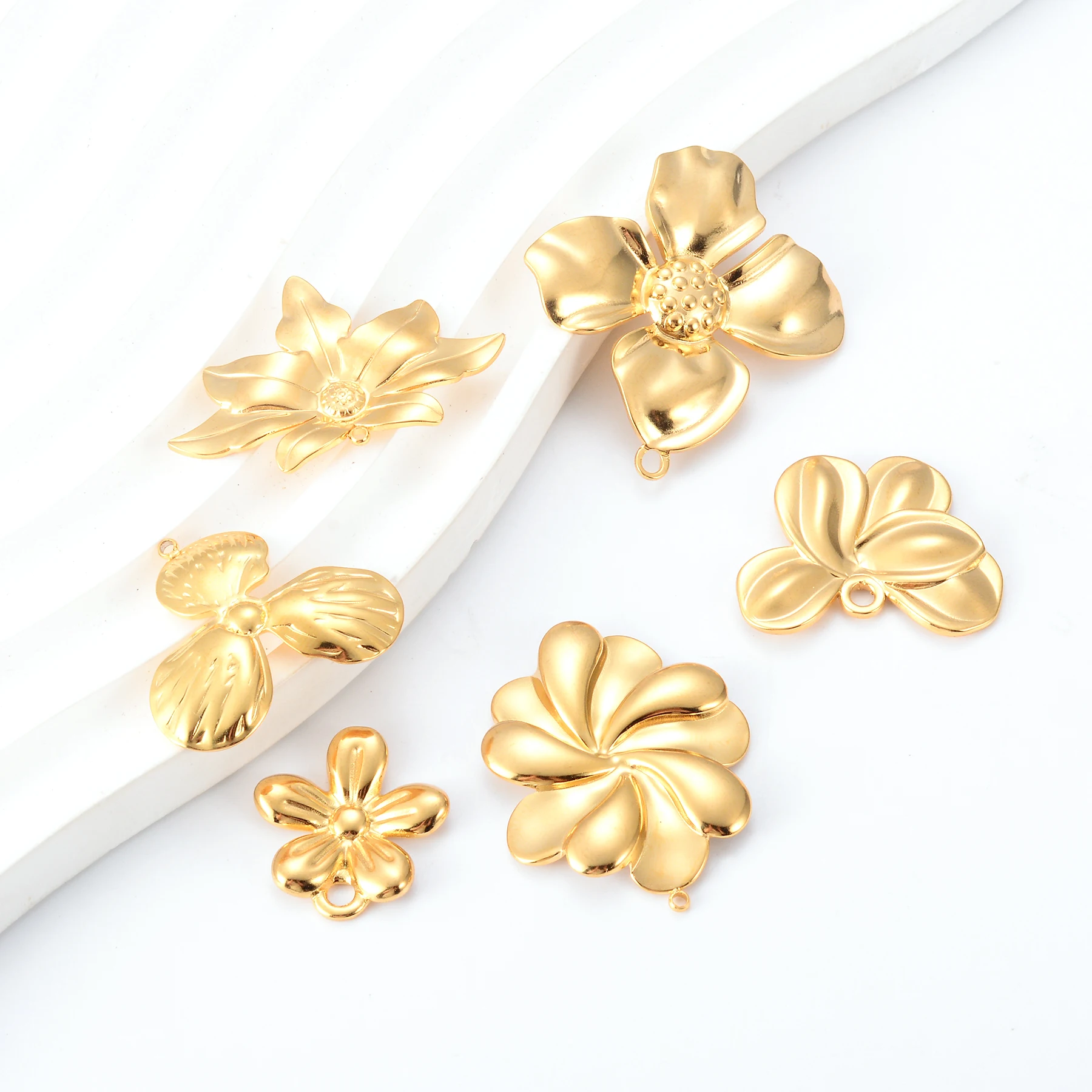 2 шт./партия женские серьги-подвески из нержавеющей стали