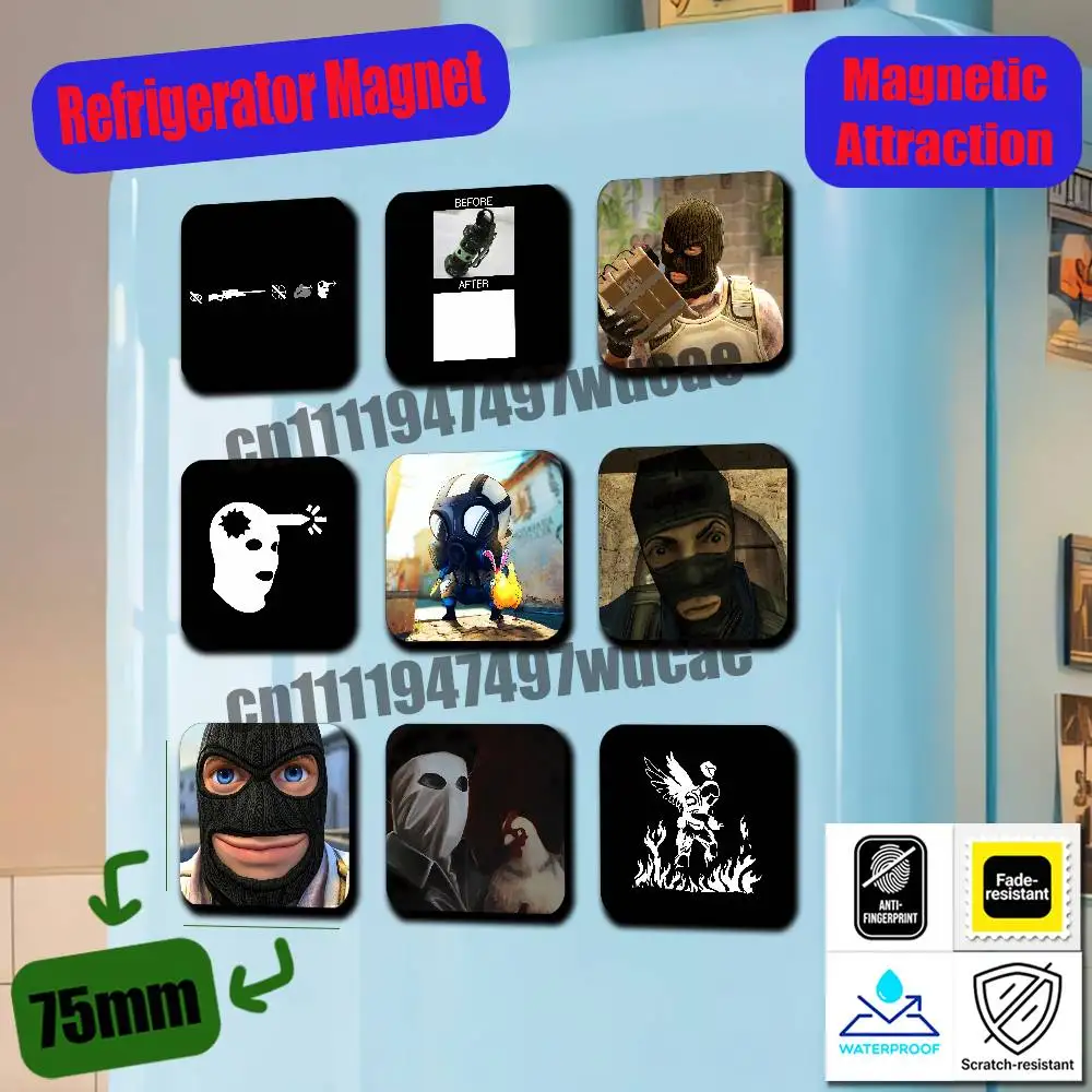 Фото Магниты на холодильник для CSGO CS2, металлические, на заказ, для шкафов, магнитные наклейки на холодильник/морозильник №1